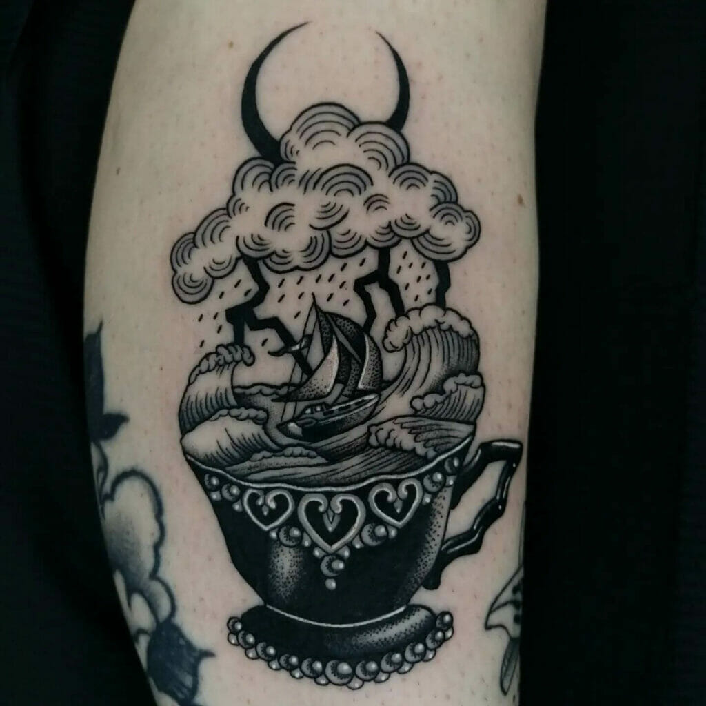 Black magic tattoo