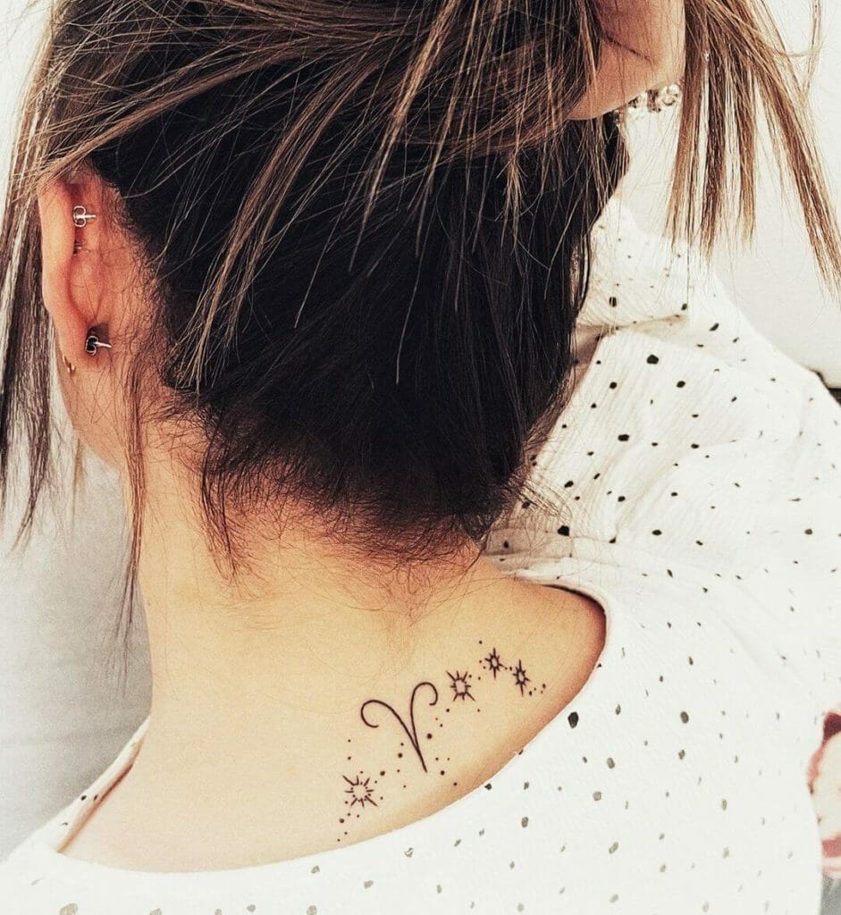 Aries constellation tattoos perfect to place anywhere