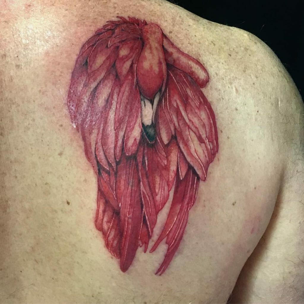 Artistic flamingo tattoo designs