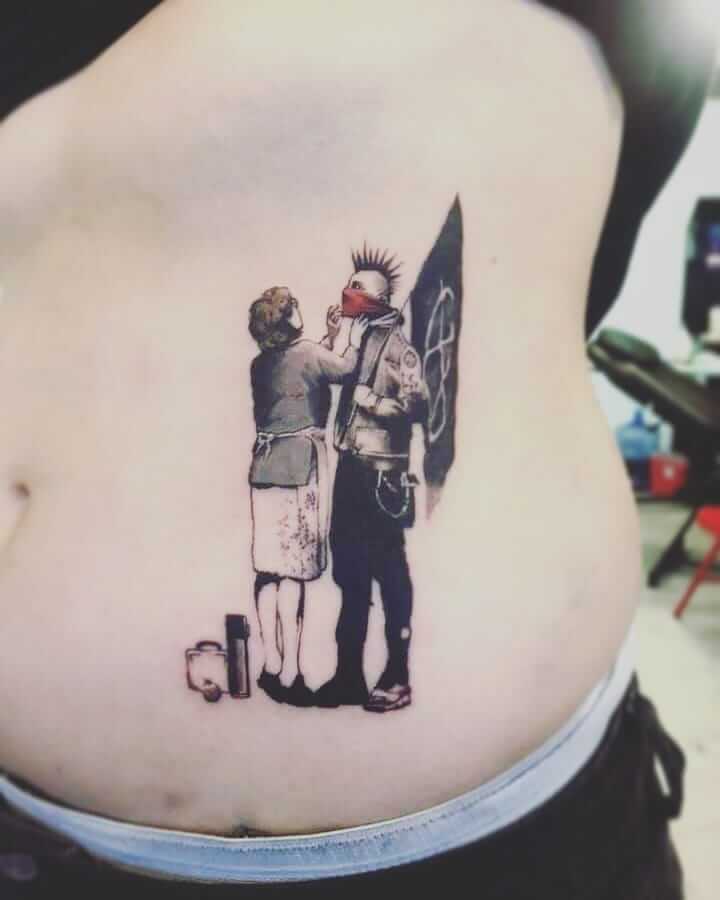 Banksy rebel tattoo