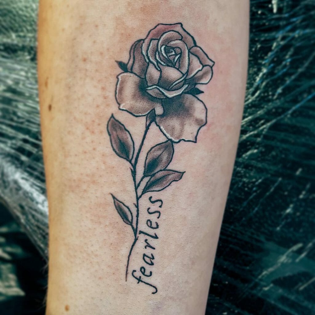 Beautiful fearless tattoos with floral motifs