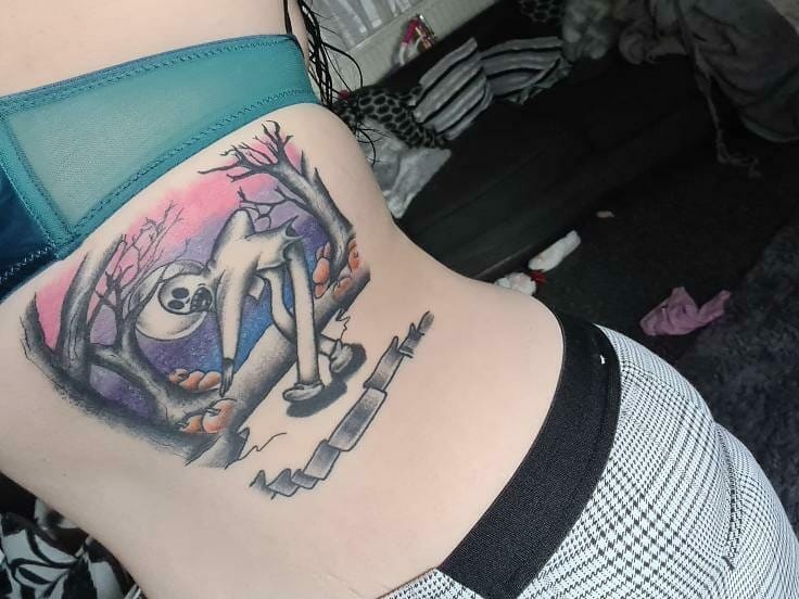 Colored Ghostemane tattoo