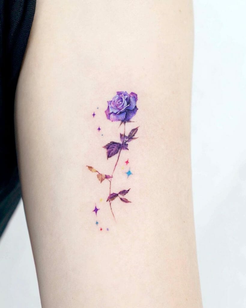 Colorful designs for botanical tattoos
