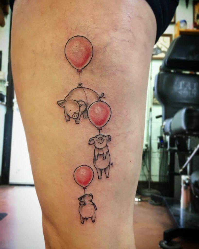 Confused Piggies Tattoo