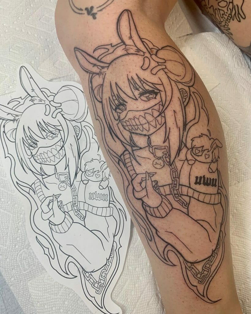 Corpse husband and egirl tattoo