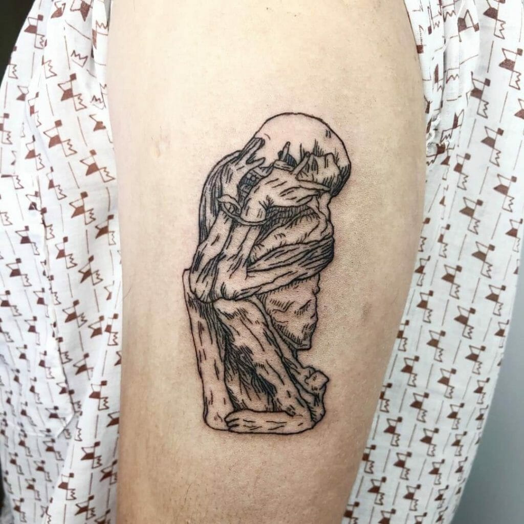 Corpse in agony tattoo