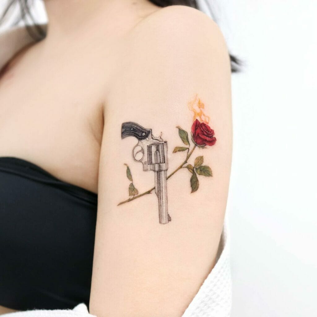 Creative Gun Tattoo Designs