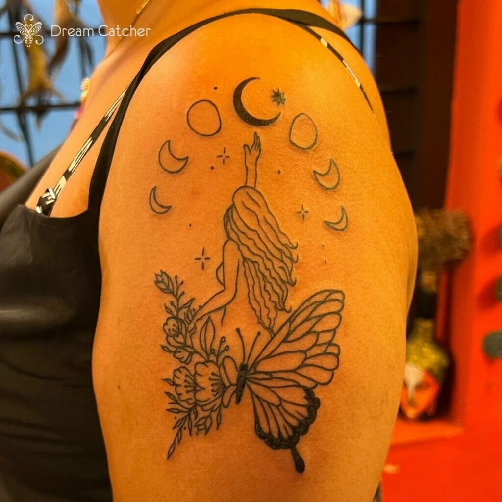 Dream Catcher Butterfly Tattoo Ideas