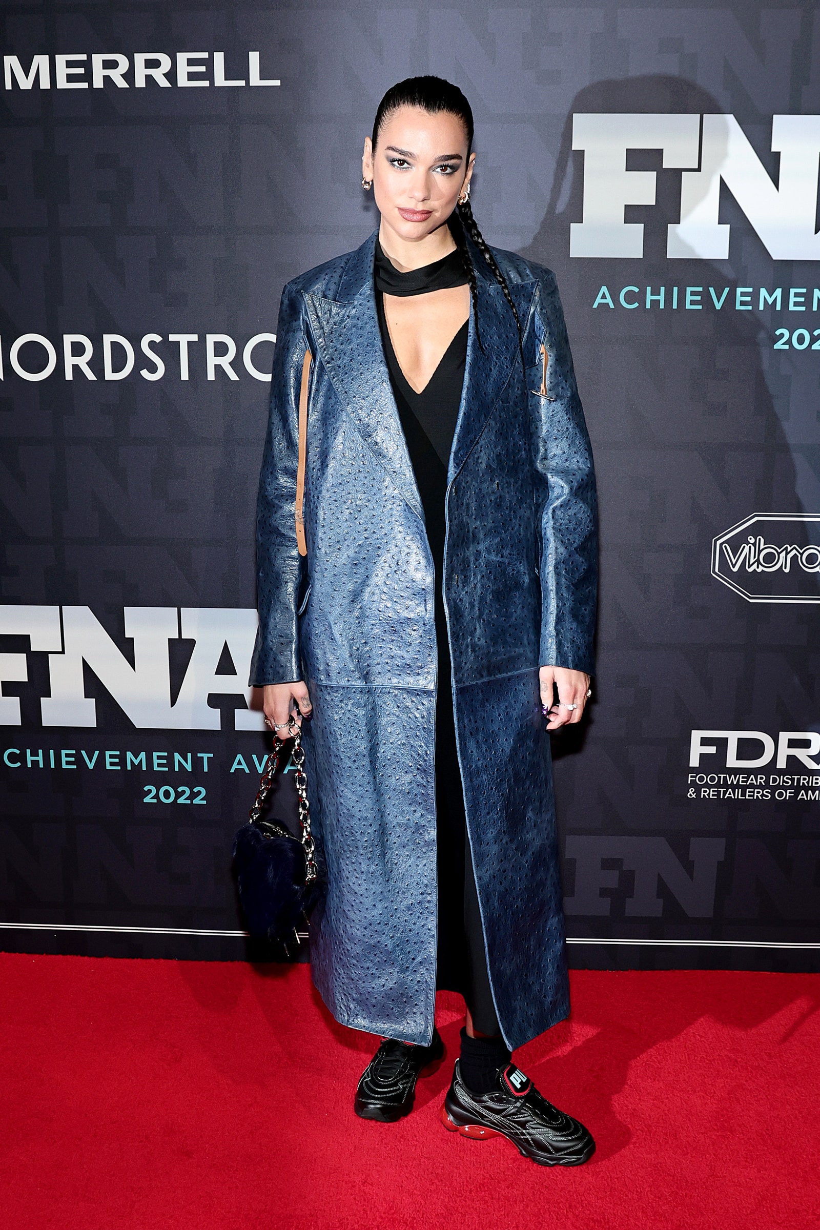 Dua Lipa attends the 2022 Footwear News Achievement Awards at Cipriani South Street on November 30, 2022 in New York City.