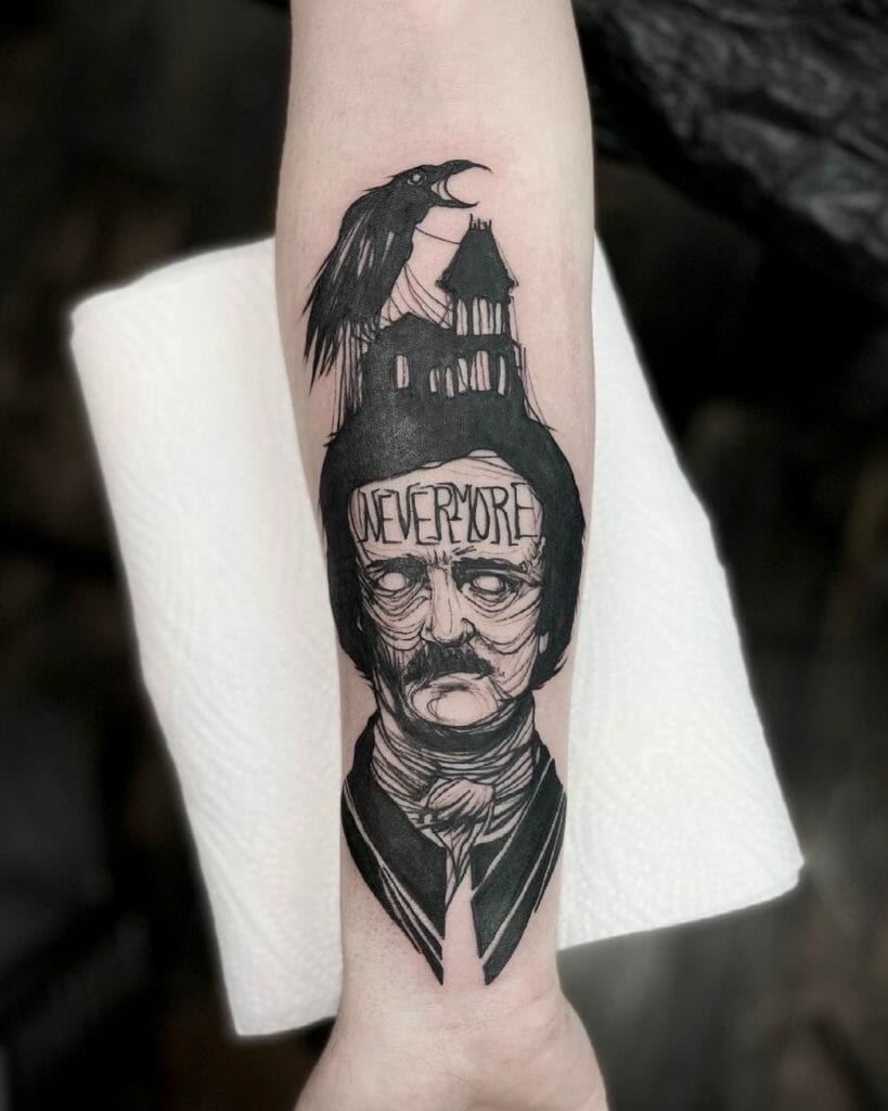 Edgar Allan Poe Nevermore Tattoo