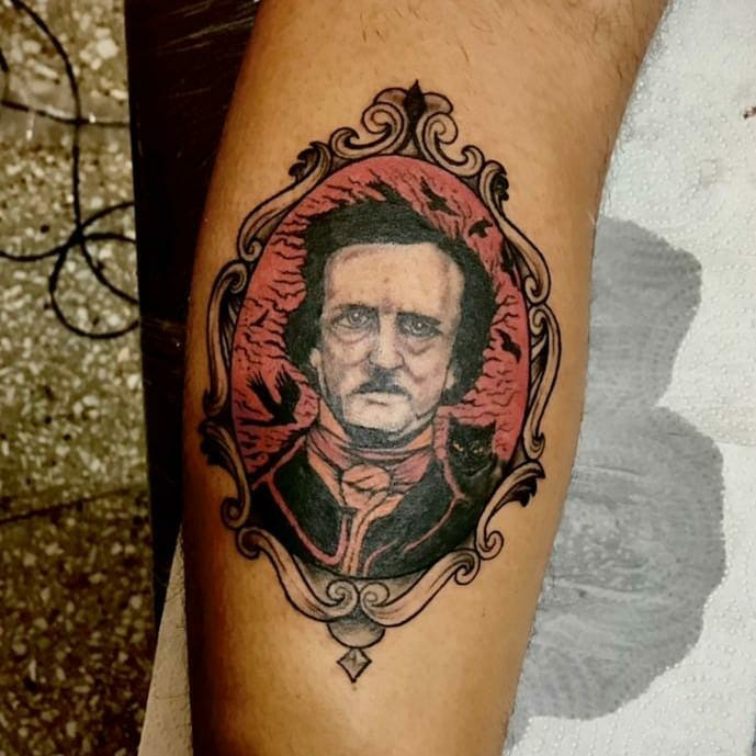 Edgar Allan Poe Porträt-Tätowierung