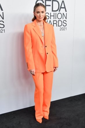 Emily Blunt CFDA Fashion Awards Arrivals, New York, U.S. - November 10, 2021