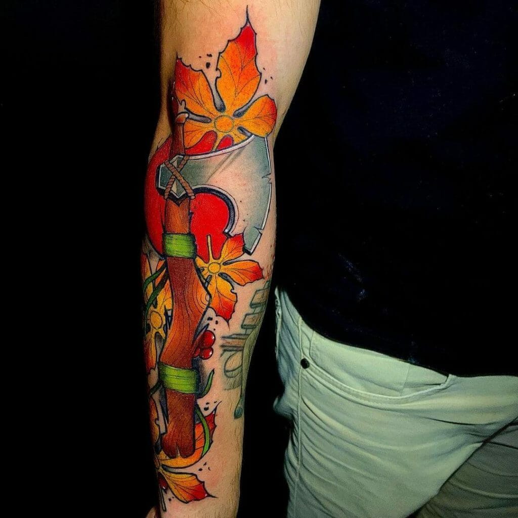 Fantasy Ax Art Tattoo