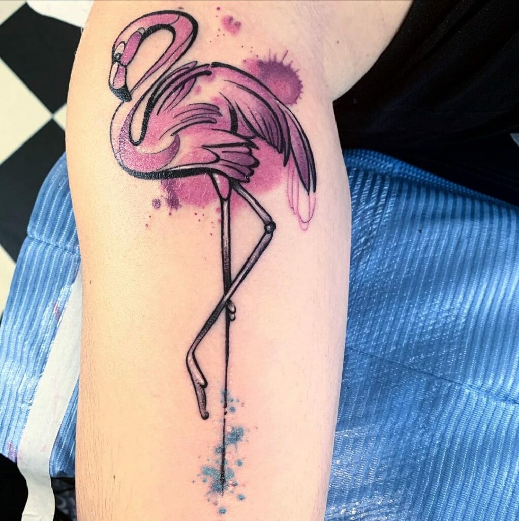 flamingo tattoo