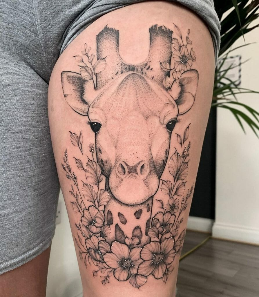 giraffe tattoo