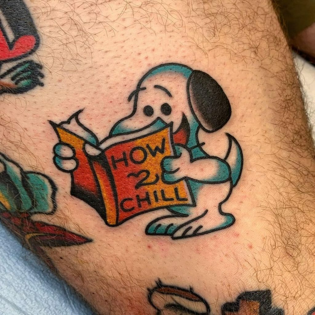 How to Cool Snoopy Tattoo