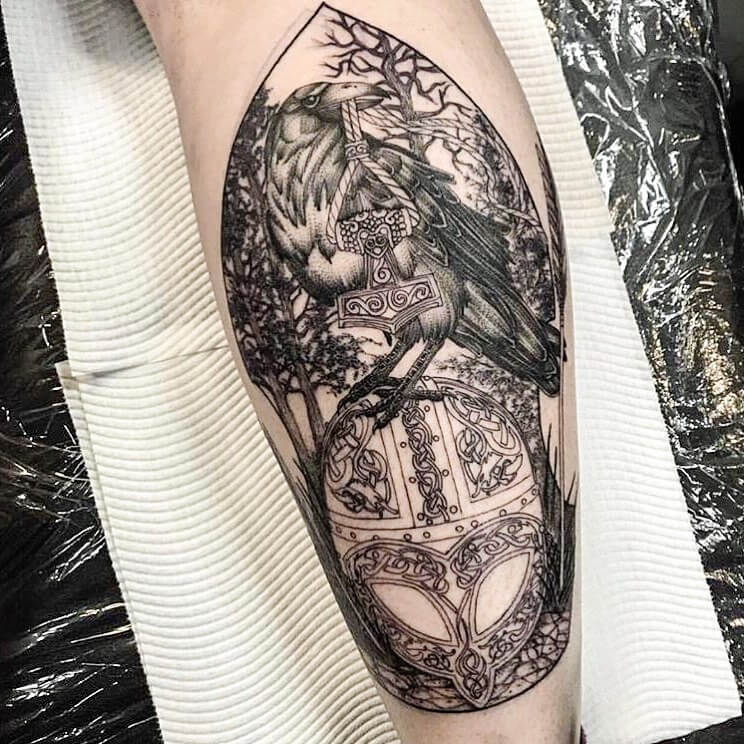 Hugin and Munin tattoo