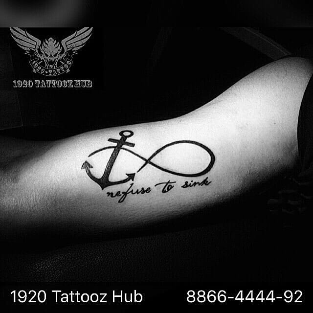 Infinity anchor tattoo