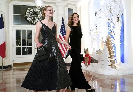 Actress Jennifer Garner arrives with her daughter for the state dinner with President Joe Biden and French President Emmanuel Macron at the White House in Washington France, Washington, United States - December 01, 2022