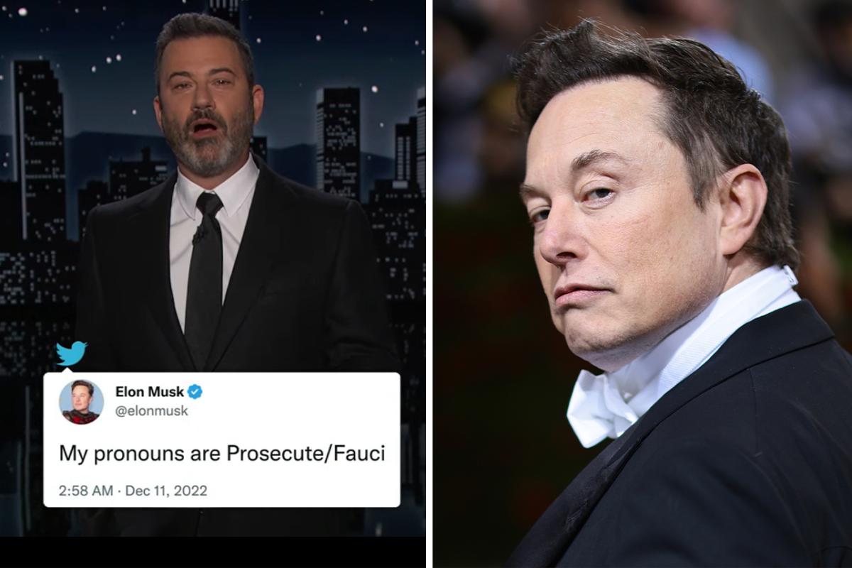 Jimmy Kimmel calls Elon Musk a ‘troll’ and roasts him for pronoun tweet about Fauci

+2023