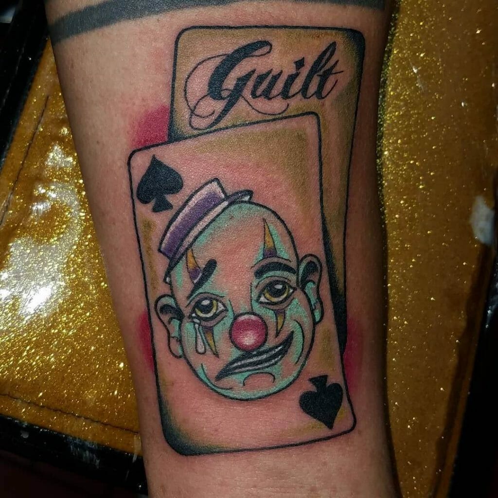 Joker of spades tattoo