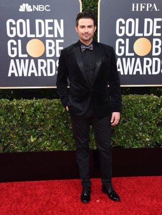 Jonathan Bennett arrives at the 77th Annual Golden Globe Awards at the Beverly Hilton Hotel in Beverly Hills, California 77th Annual Golden Globe Awards - Arrivals, Beverly Hills, USA - January 05, 2020