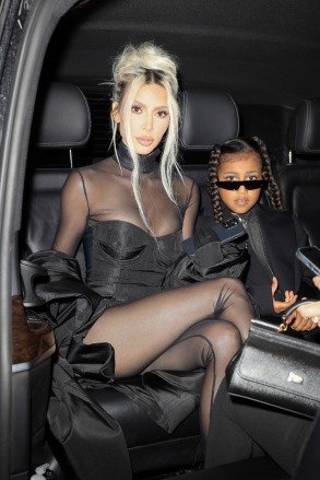 Milan, ITALY - *EXCLUSIVE* - Kim Kardashian leaves her hotel in Milan and arrives at the Dolce and Gabbana headquarters for media day with her daughter North, both wearing Dolce & Gabbana.  Pictured: Kim Kardashian, North West BACKGRID USA 26 SEPTEMBER 2022 BYLINE MUST READ: @Lucasgro / BACKGRID USA: +1 310 798 9111 / usasales@backgrid.com UK: +44 208 344 2007 / uksales@backgrid.com *UK Clients - Pictures with children please pixelate the face before publication*