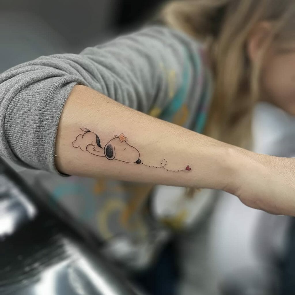 Nice Snoopy tattoo
