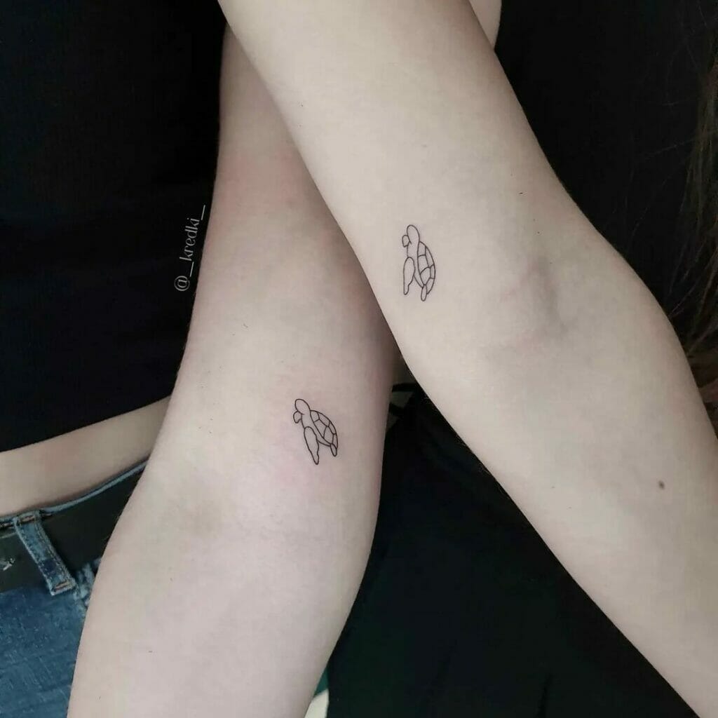 Mini Matching Inner Elbow Tattoo