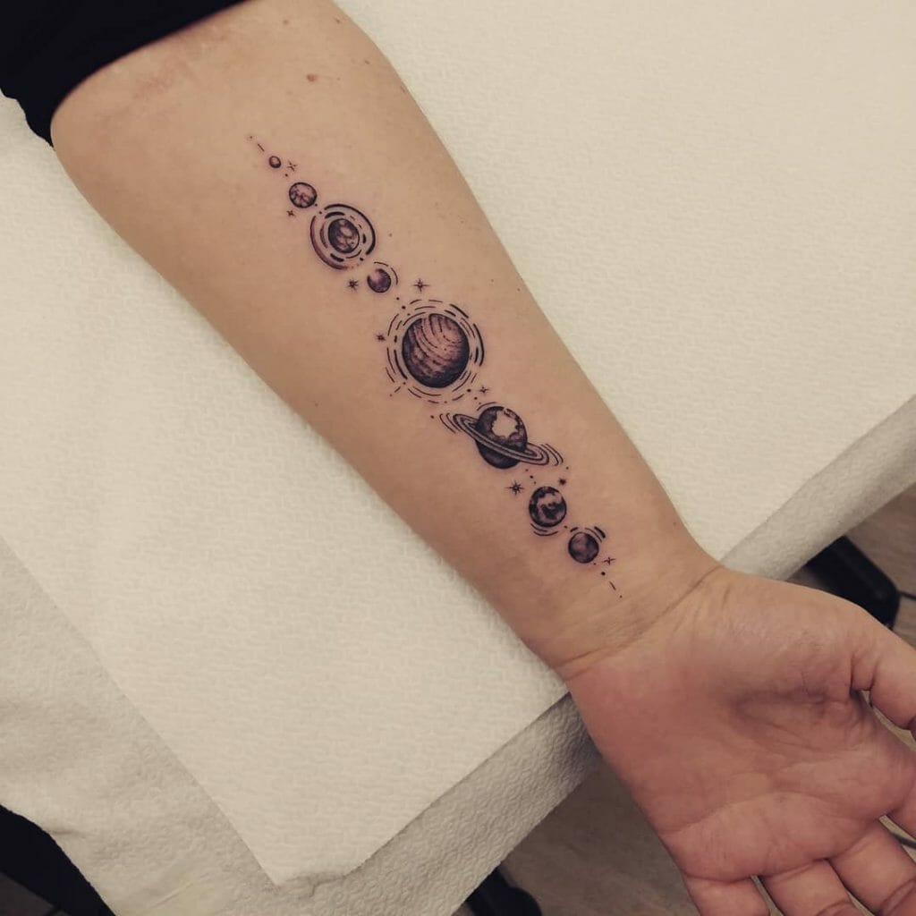 Planeten des Sonnensystems Tattoo