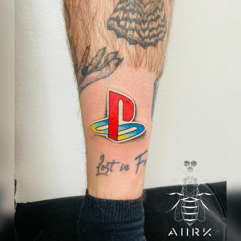 PlayStation-Logo-Tätowierung