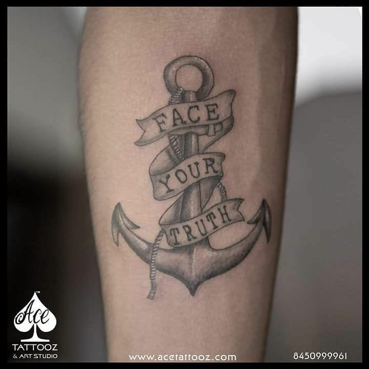 Sailor anchor tattoo