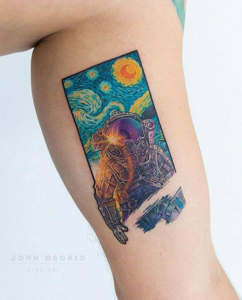 Outer Space Starry Night Tattoo