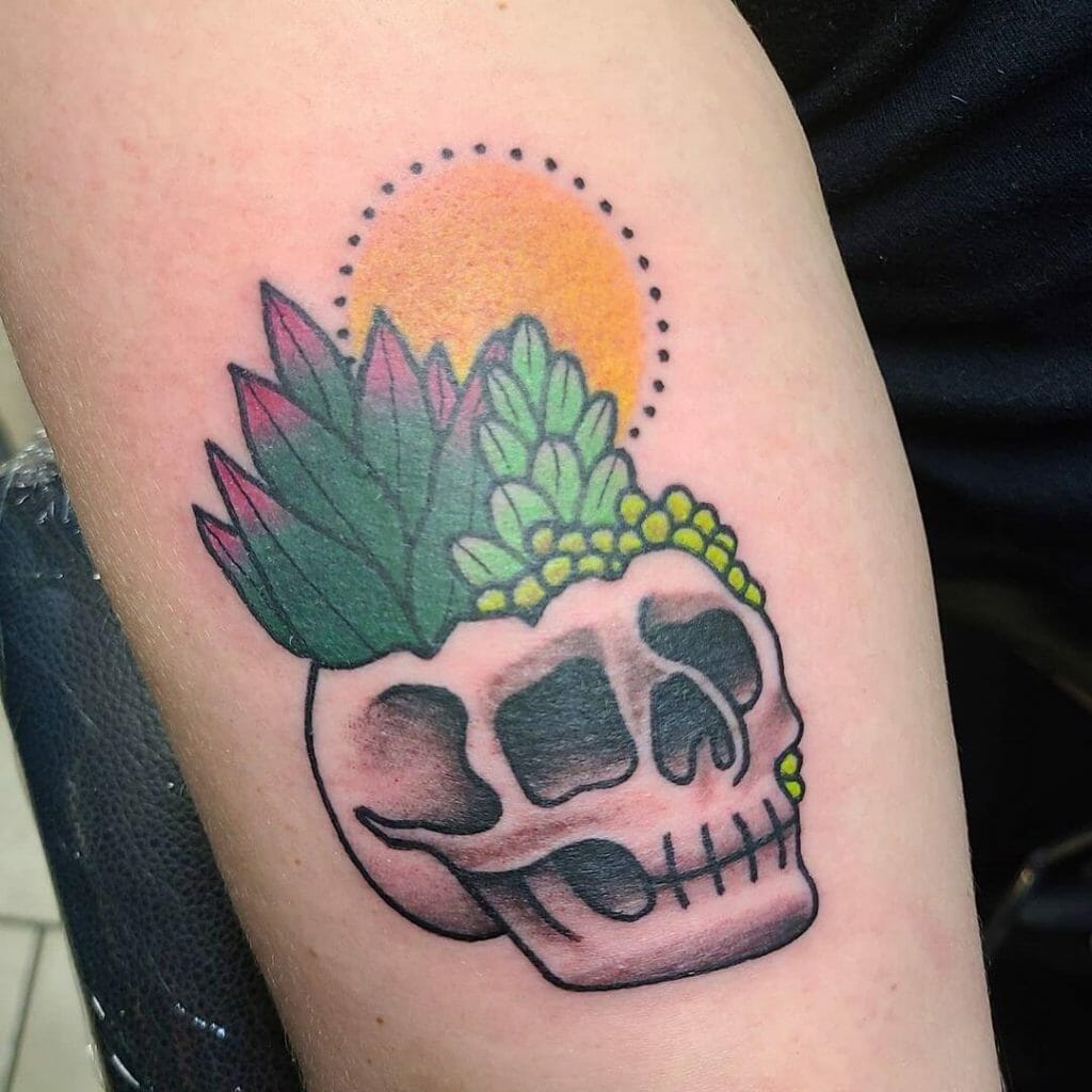 Symbolic succulent tattoo