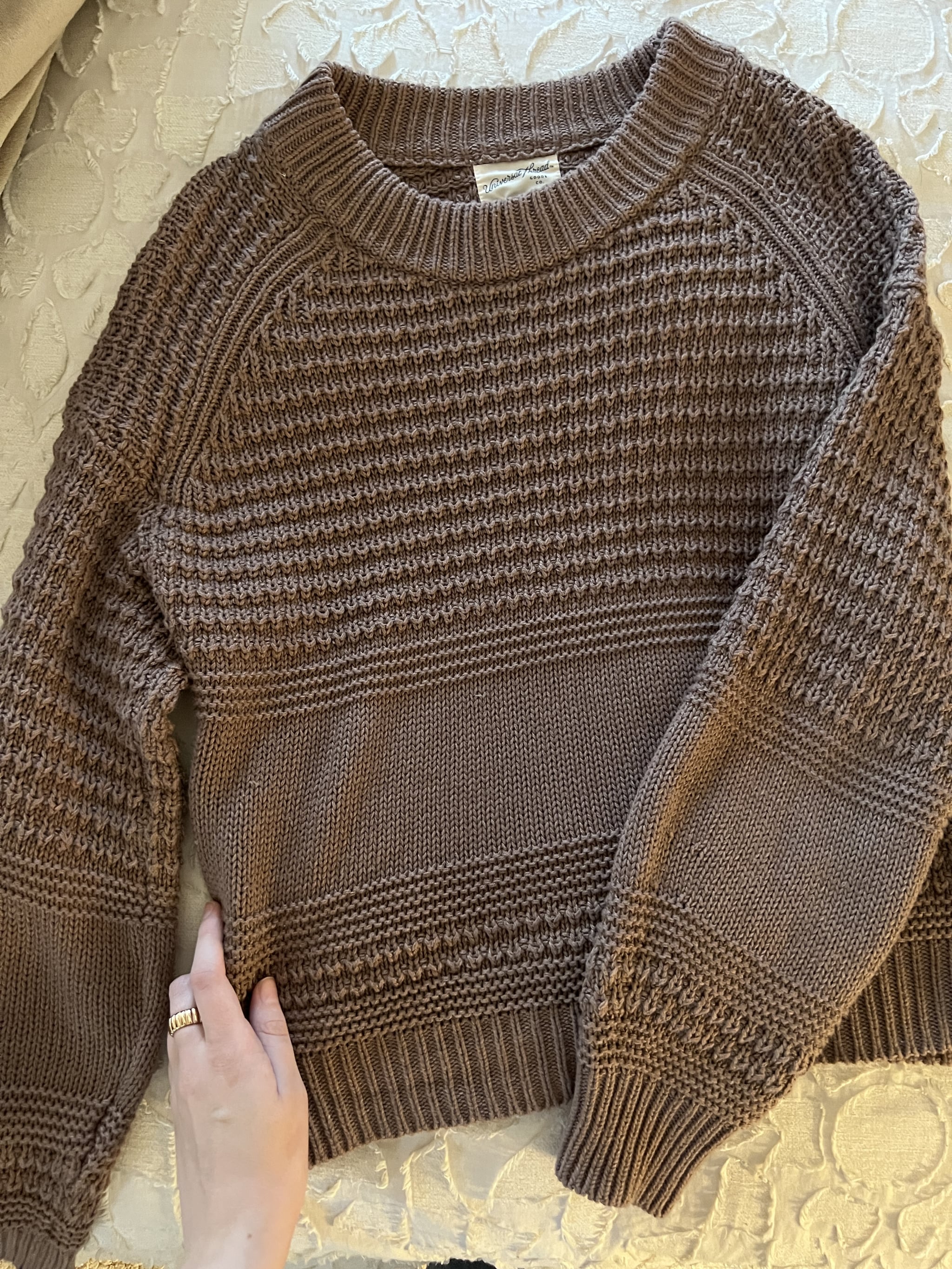 Crewneck sweater with universal thread from Target