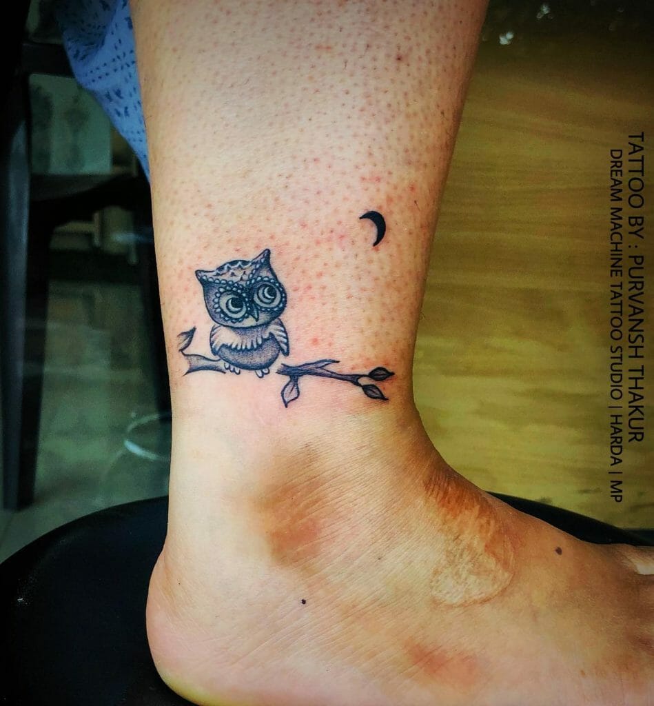 The cute little owl tattoo