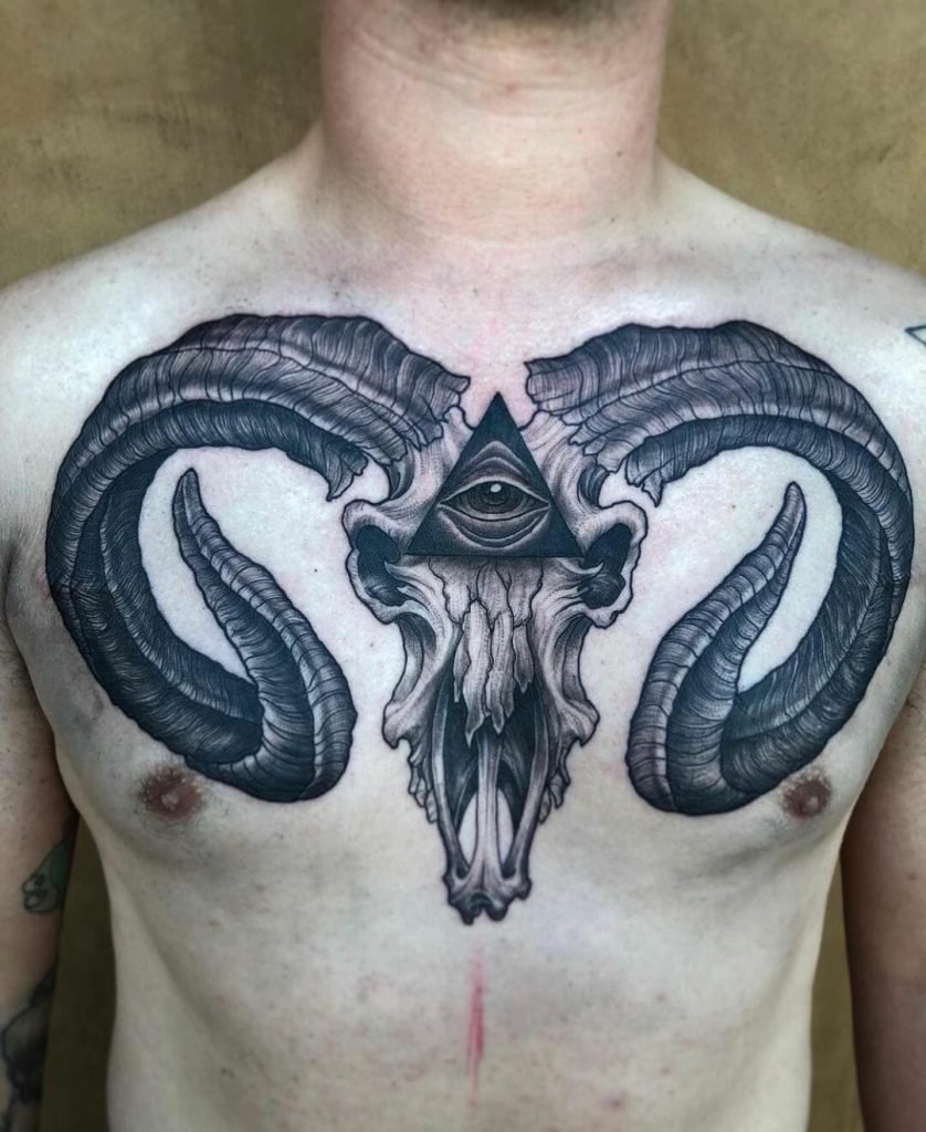 The Illuminati Aries Tattoo