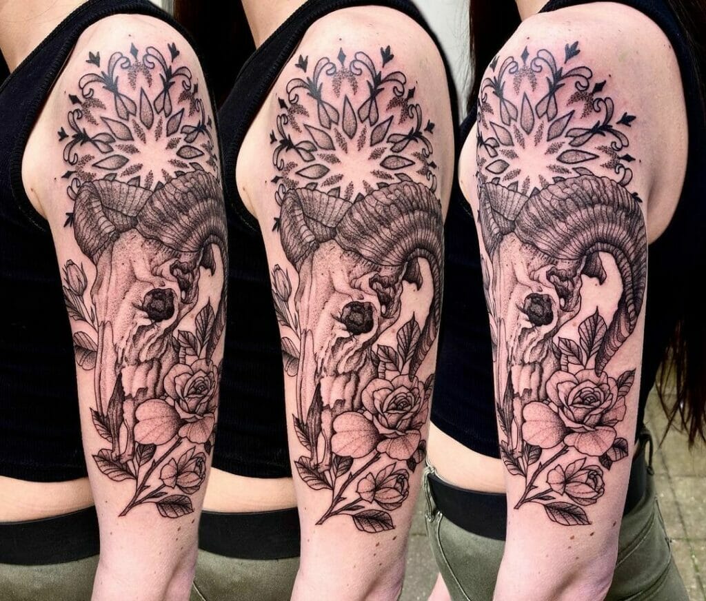 The Mandala Ram Tattoo sleeve