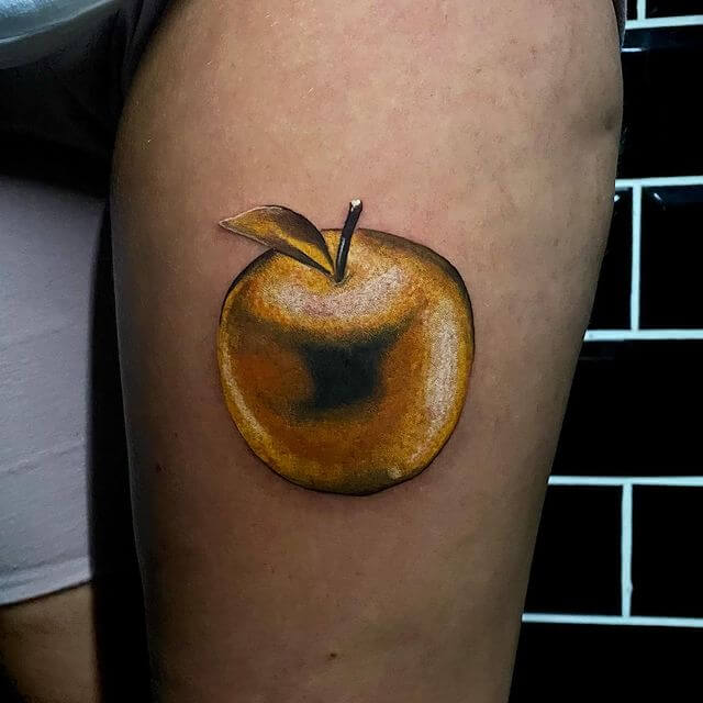 The mythological Golden Apple tattoo for legends