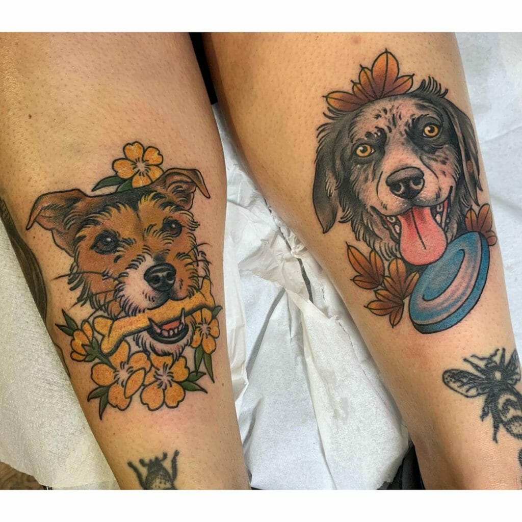 The Twin Australian Shepherds Tattoo