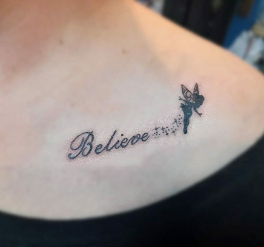 Tinkerbell glauben Tattoo