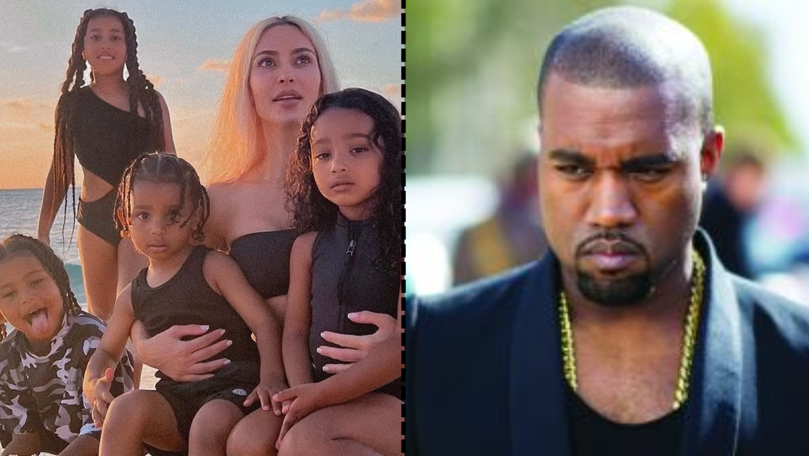 CAREFUL!  Kim Kardashian appears to be enjoying moments with kids while finding the “best way” to shut up Kanye West

+2023
