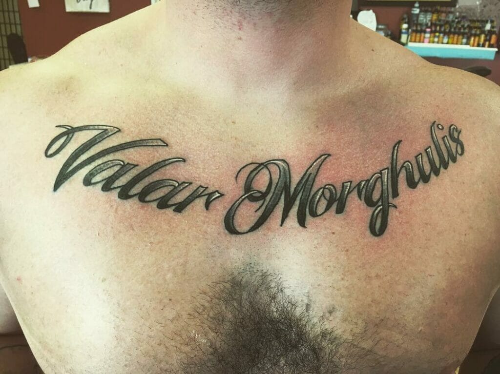 Valar Morghulis tattoo