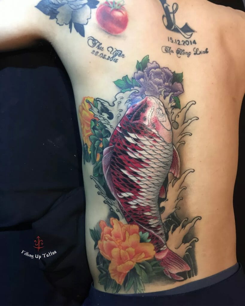 Vietnamesisches Koi-Tattoo