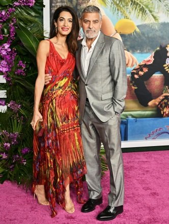 Amal Clooney and George Clooney 'Ticket to Paradise' Film Premiere, Los Angeles, California, USA - October 17, 2022