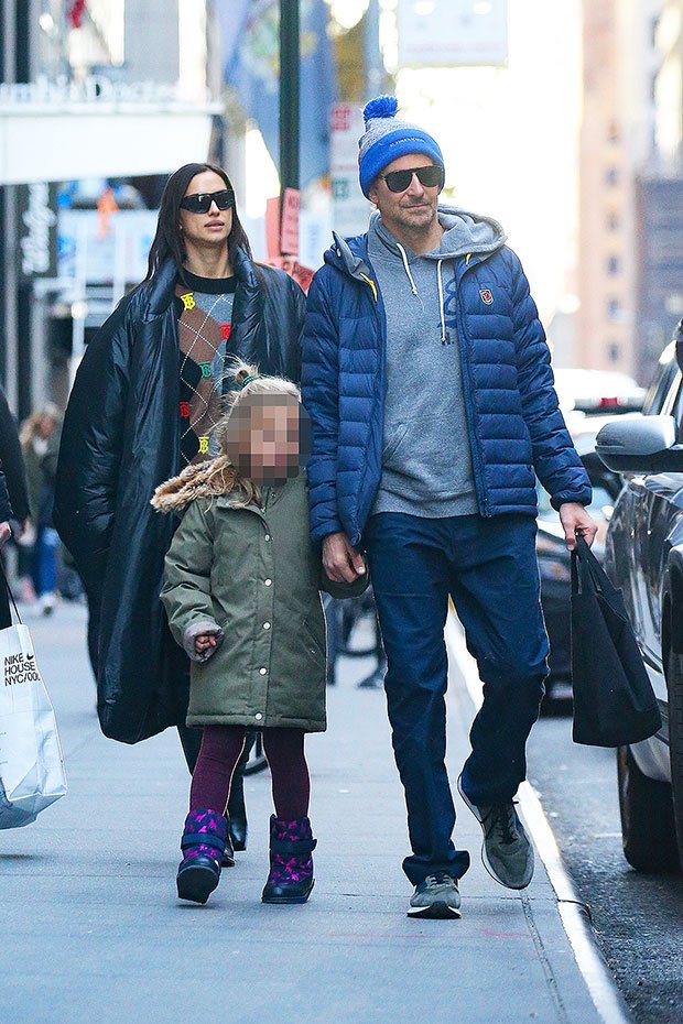 Bradley Cooper Irina Shayk and daughter Leah