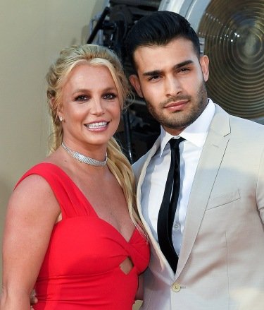 Britney Spears and Sam Asghari 'Once Upon a Time in Hollywood' film premiere arrivals, TCL Chinese Theater, Los Angeles, USA - July 22, 2019