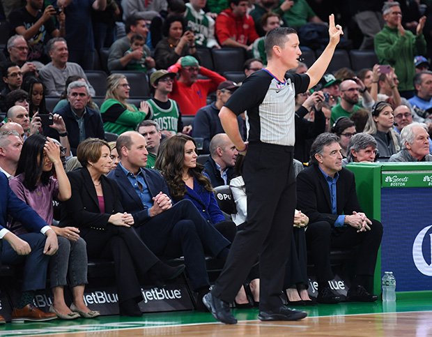 Kate Middleton Prince William Celtics game