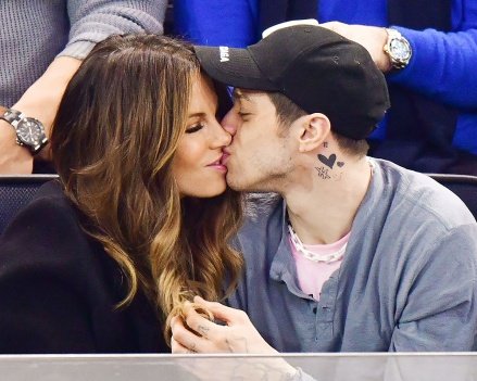 Kate Beckinsale and Pete Davidson Celebrities attend New York Rangers game, New York, U.S. - March 03, 2019