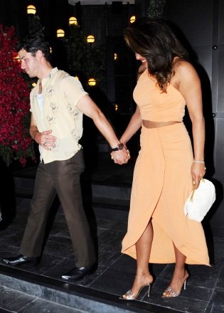 Nick Jonas and Priyanka Chopra leave Catch LA Pictured: Nick Jonas, Priyanka Chopra Ref: SPL5333230 180822 NON-EXCLUSIVE +49 175 3764 166photodesk@splashnews.comWorld Rights